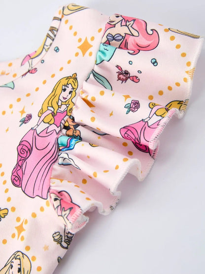 Princess Ruffle Girls Dress|7304