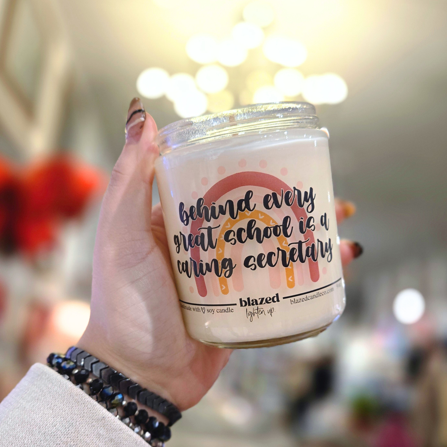 Behind Every Great School is a Caring Secretary Candle