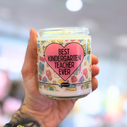 Best Kindergarten Teacher Ever Candle