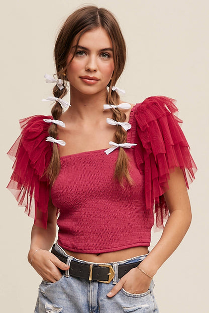 The Lover Smocked Top