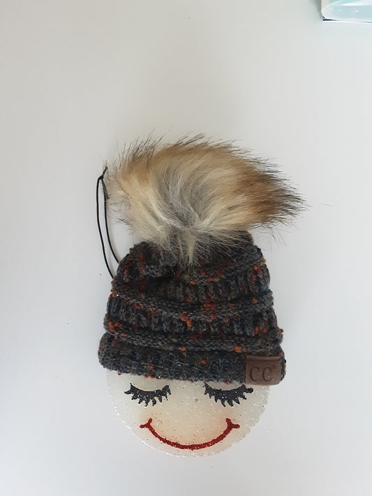 CAR FRESHIE-BEANIE SPECKLED ORANGE|1408