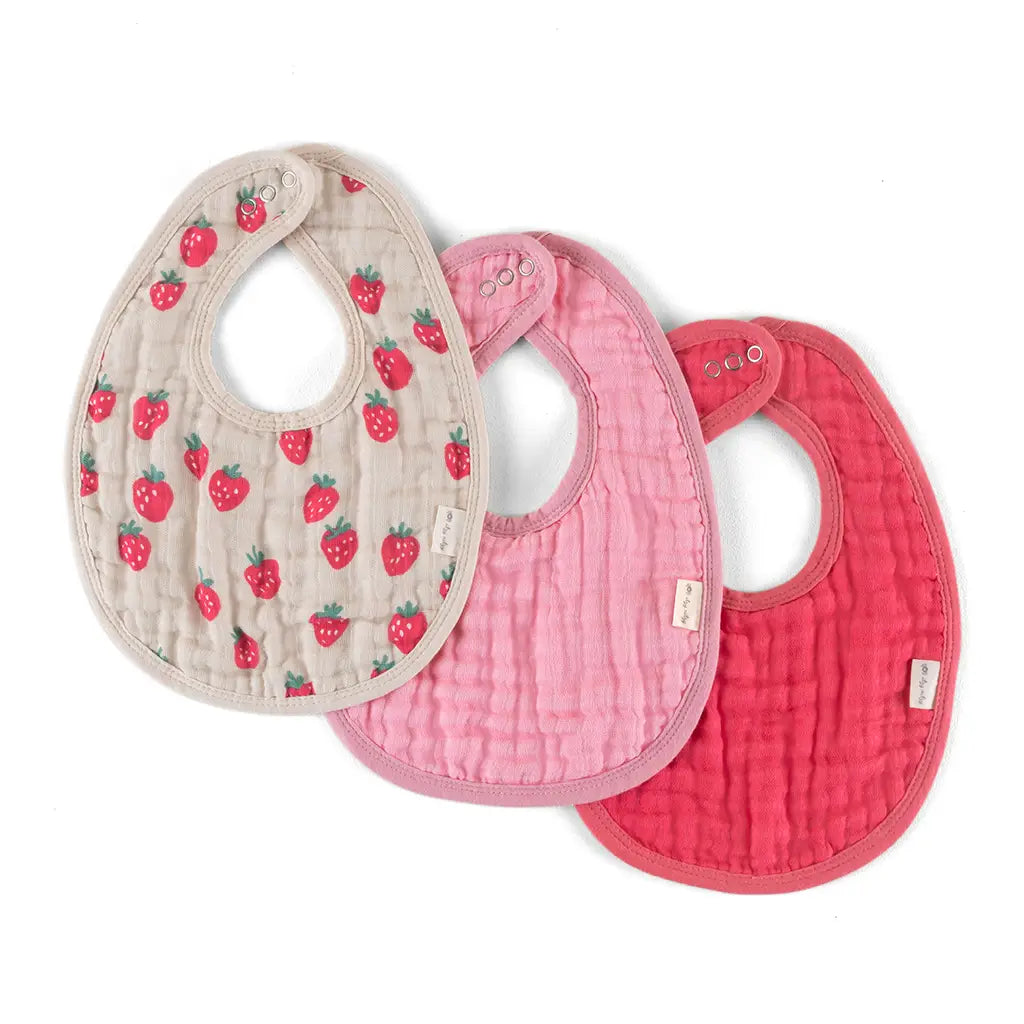Itzy Bibs™ - 3-Pack Strawberries + Cream