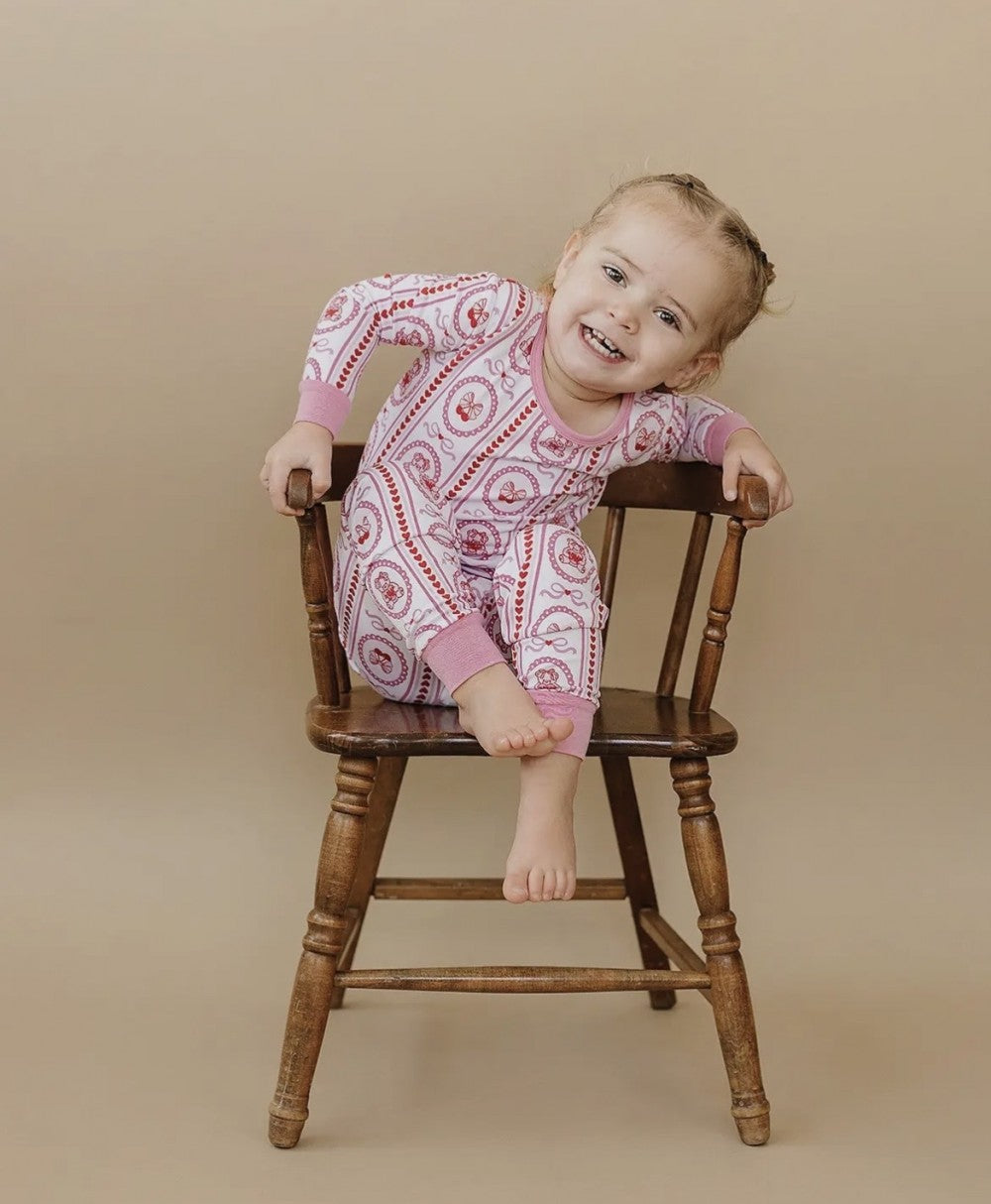 Bamboo Two Piece Set- Cherry Bear|4878