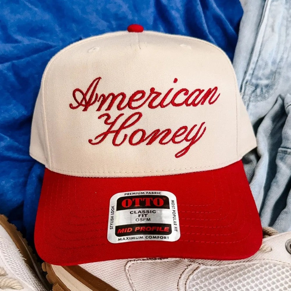 American Honey Embroidered Hat|7504