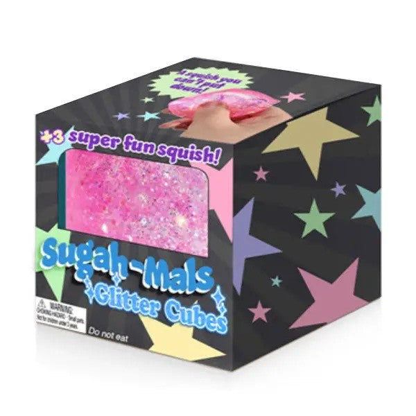 Glitter Sugar Cube Squishy Stress Ball|8014