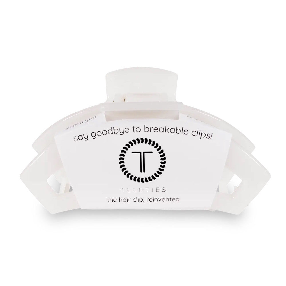 Open Hair Clip | Large | Coconut White|9371