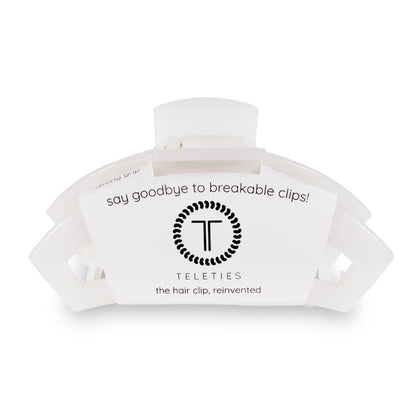 Open Hair Clip | Large | Coconut White|9371