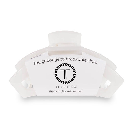 Open Hair Clip | Large | Coconut White|9371