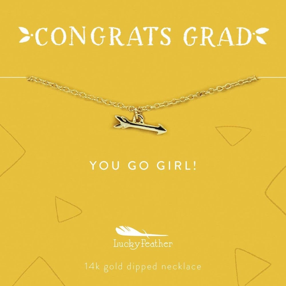 Congrats Grad You Go Girl Necklace|7851