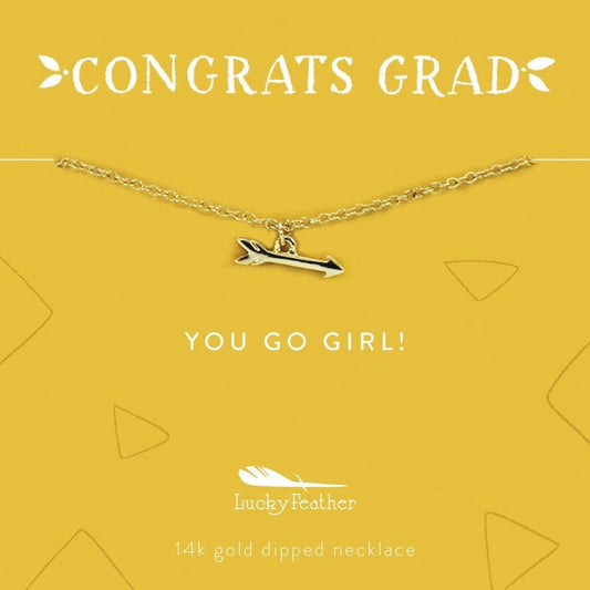 Congrats Grad You Go Girl Necklace|7851