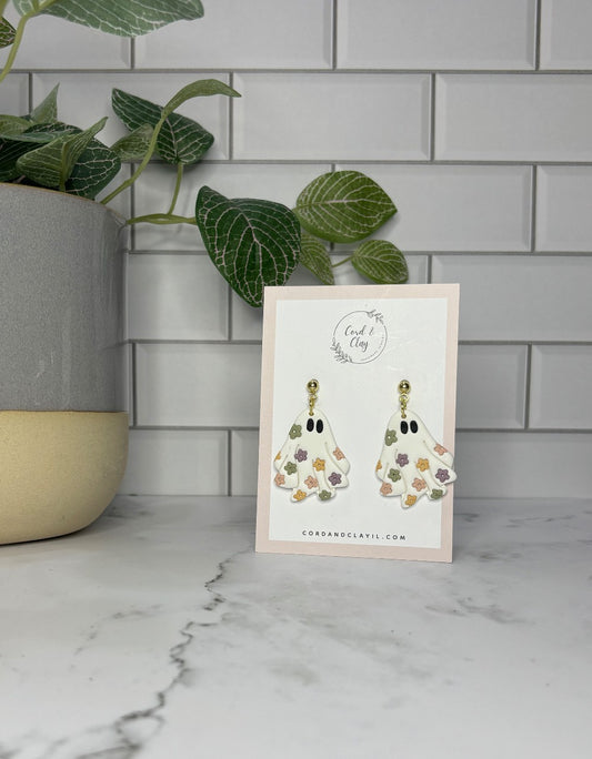 Flower Sheet Ghost Dangles|1535
