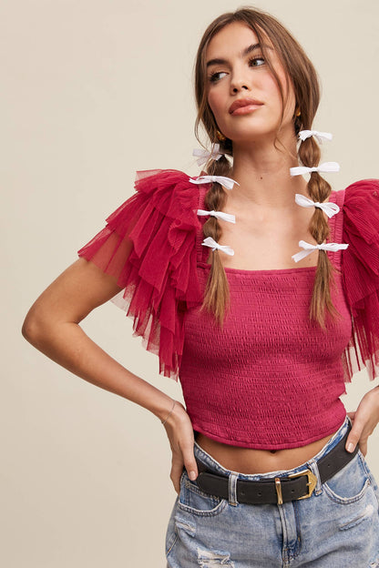 The Lover Smocked Top