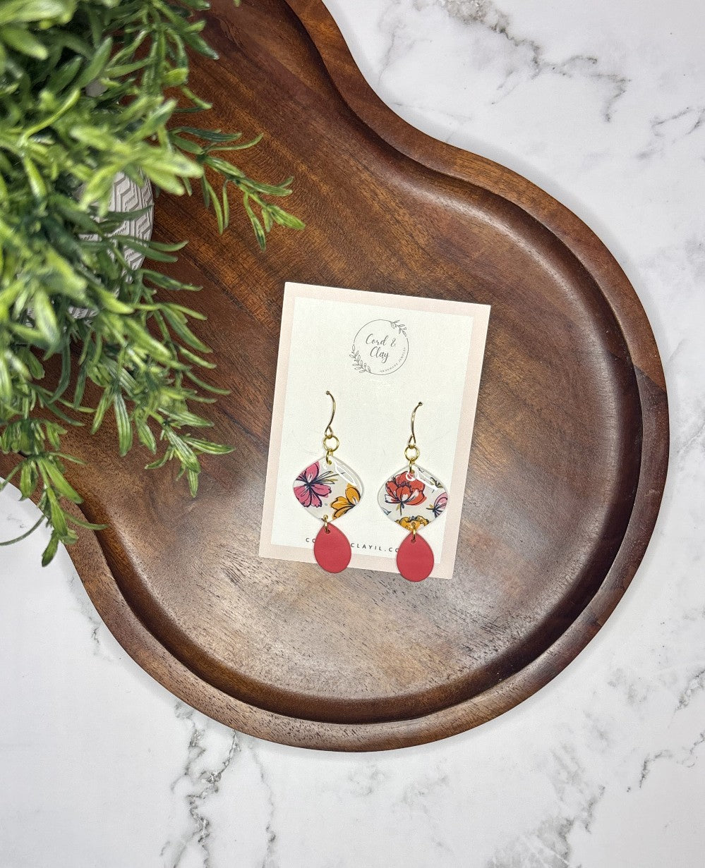 Poppy Petals Dangles NF|7937