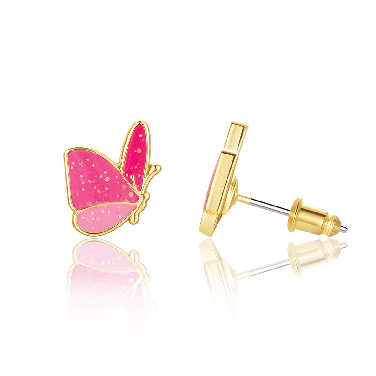 Glitter Butterfly | Cutie Stud Earrings for Girls