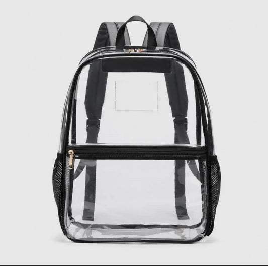 Macy Mesh Clear Pocket Stadium Backpack|925
