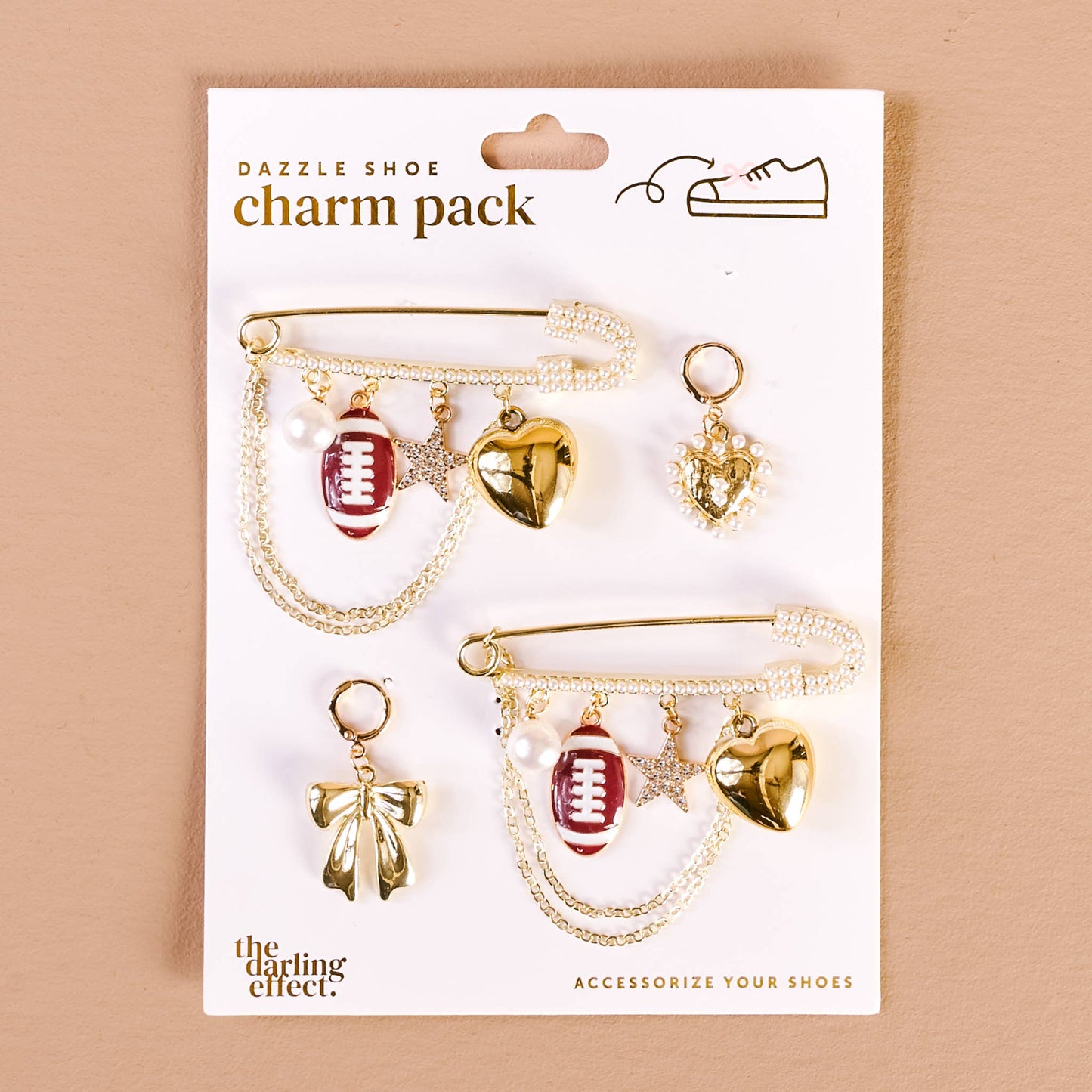 Dazzle Shoe Charm Pack-Tailgate Time