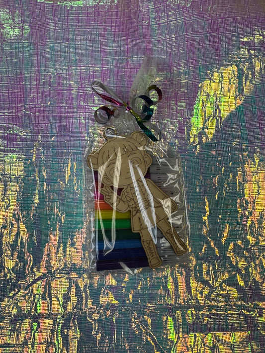 Color Your Own Keychain-Zoey|3816