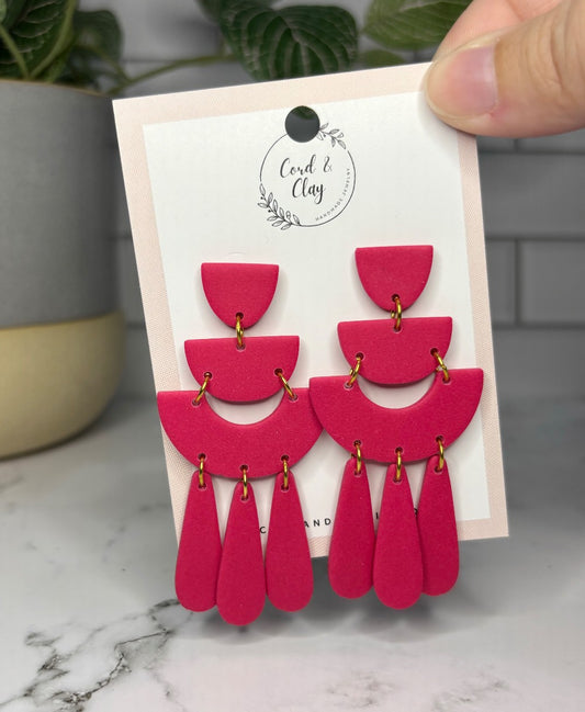 Raspberry Rhythm Dangles|1599