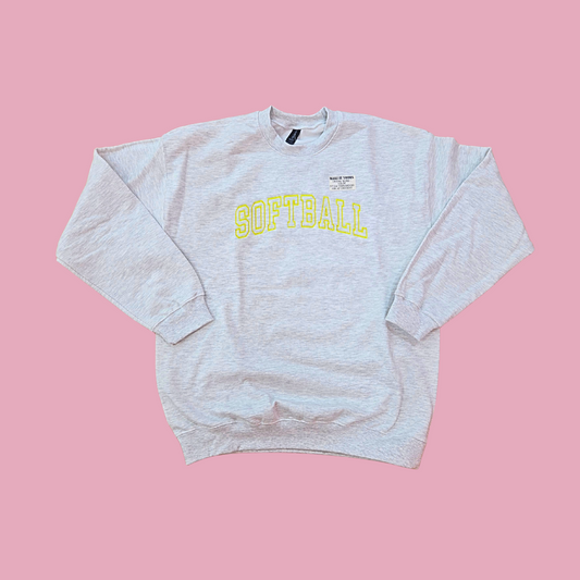 Softball Embroidered Sweatshirt|6005