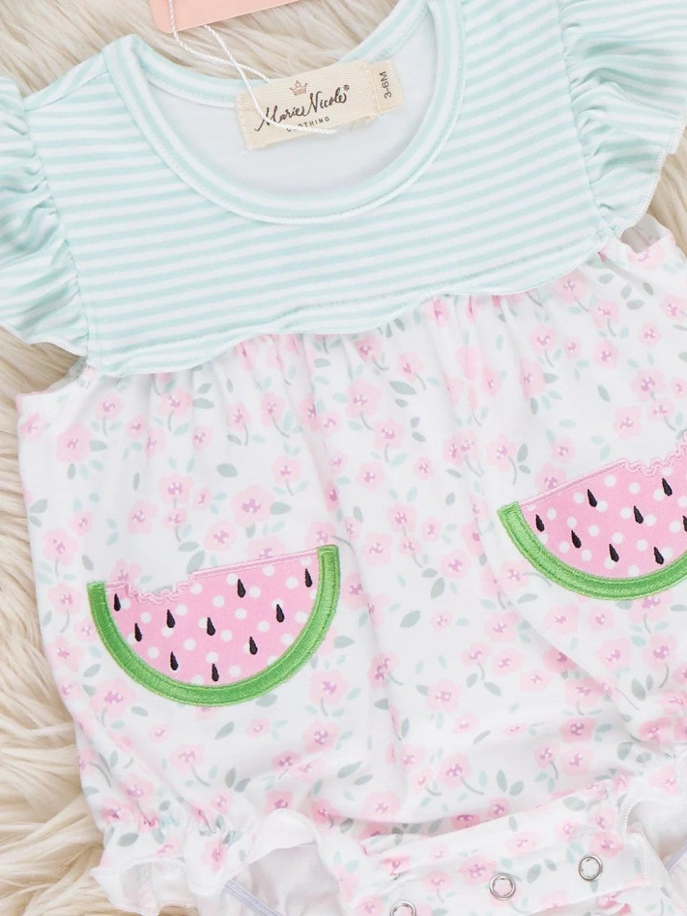 Little Melon Ruffle Romper|9029