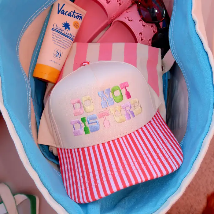 Do Not Disturb Pink Stripped Bill|5545