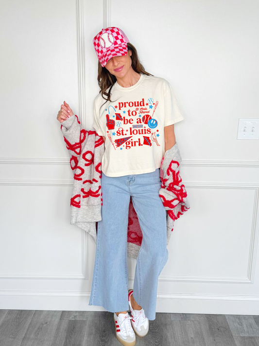Proud to be a St. Louis Girl Cropped Tee