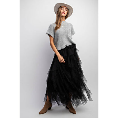 Cascading Tulle Skirt