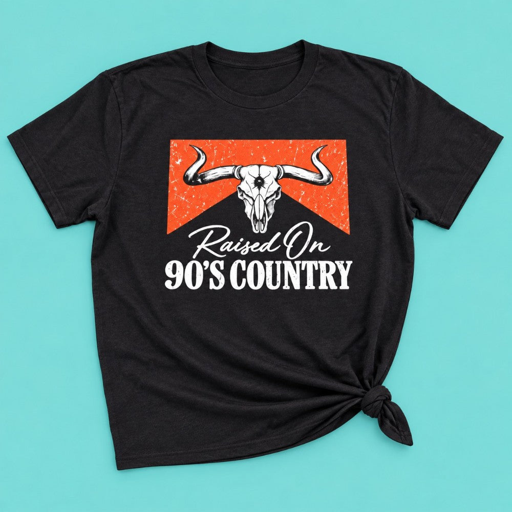 Raised On 90's Country Tee|9153