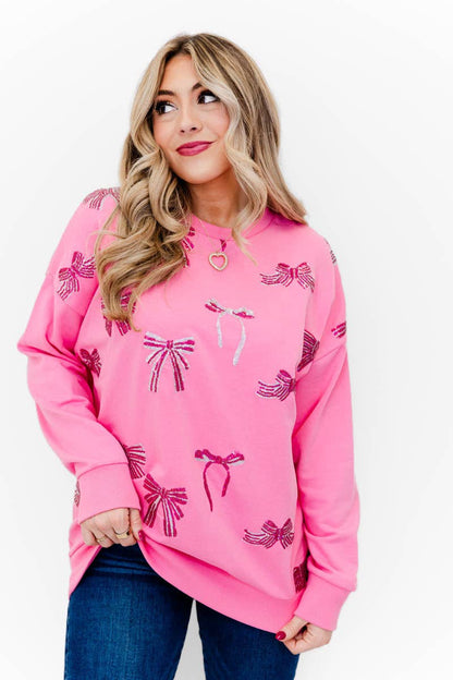 Blushing Bows Sweatshirt