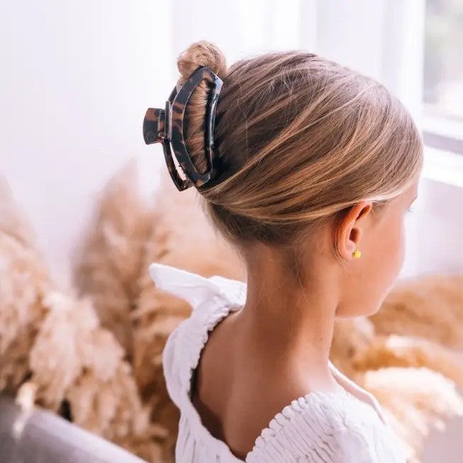Open Hair Clip | Medium | Tortoise|8404