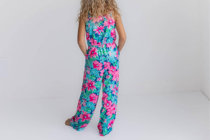Tropical Jumpsuit With Pockets