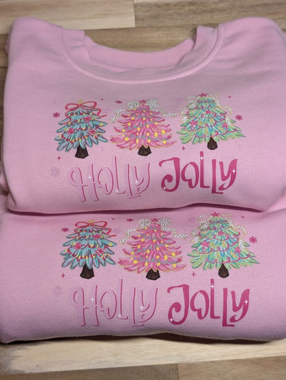 Holly Jolly Pink Sweatshirt|3183