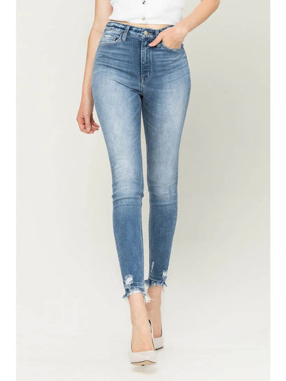 High Rise Ankle Skinny Jeans|7279