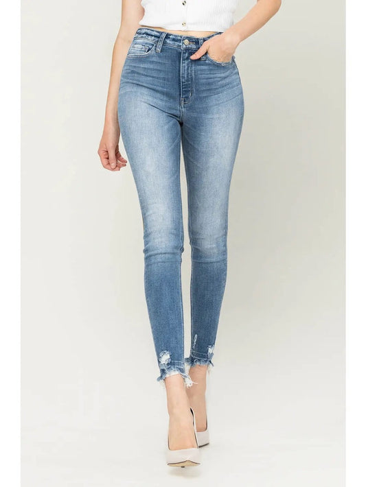 High Rise Ankle Skinny Jeans|7279