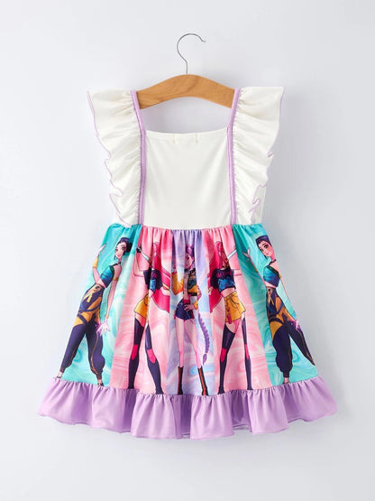 Huntrix Girls Ruffle Dress|6180