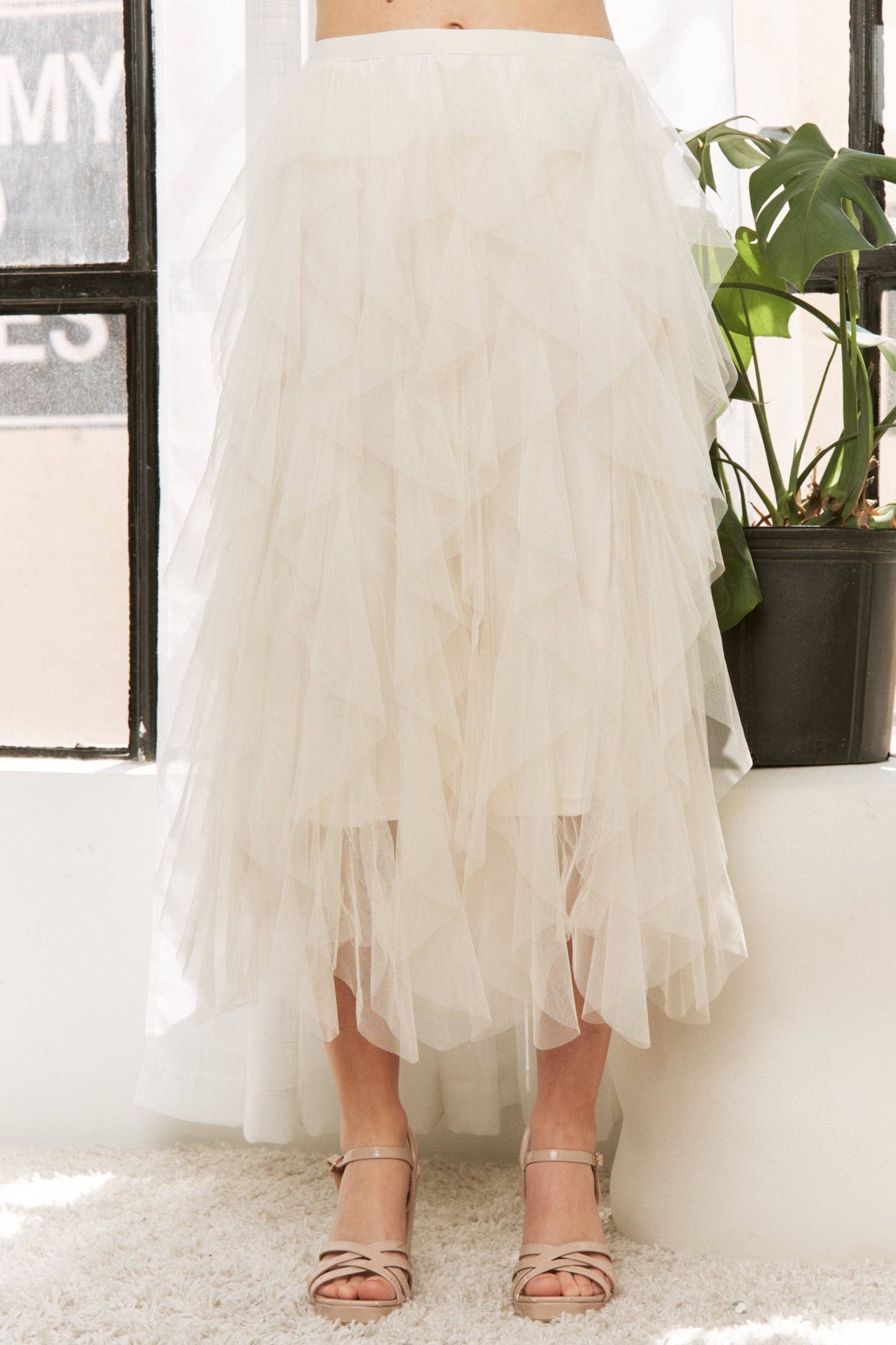Cascading Tulle Skirt