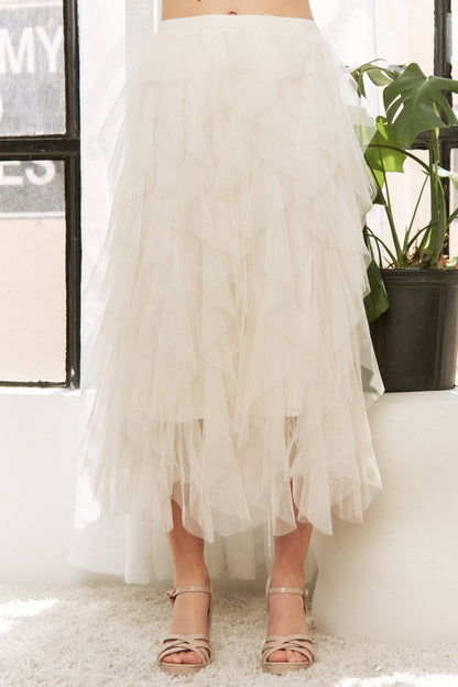 Cascading Tulle Skirt