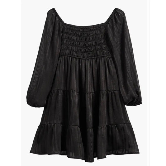 Tween Swiss Dot Long Sleeve Dress|9300