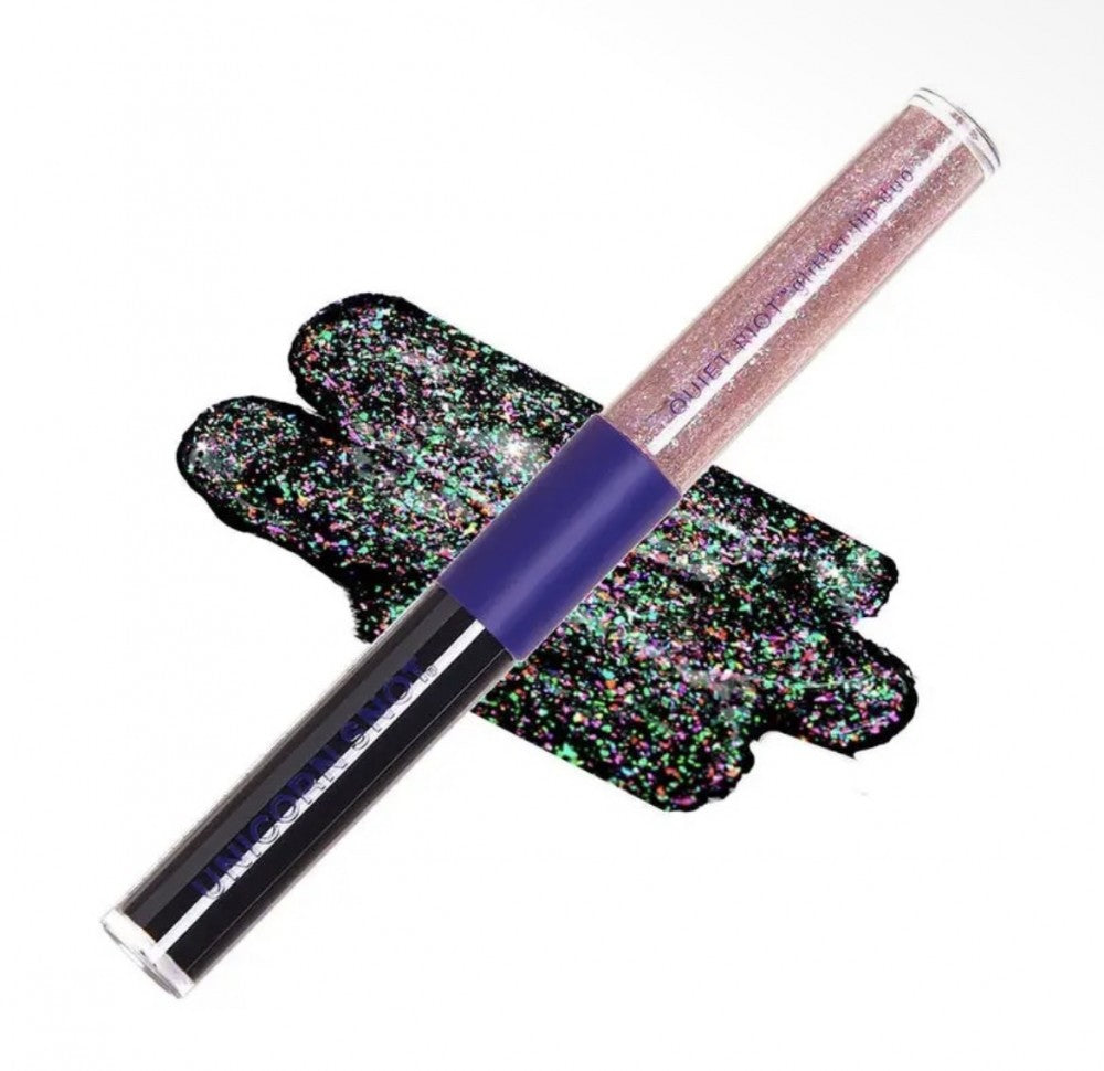 Quiet Riot 2in1 | Black-Chasm | Glitter Lip Duo | Lip Paint|8944
