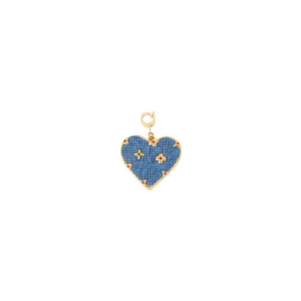 Denim Heart Charm|1419