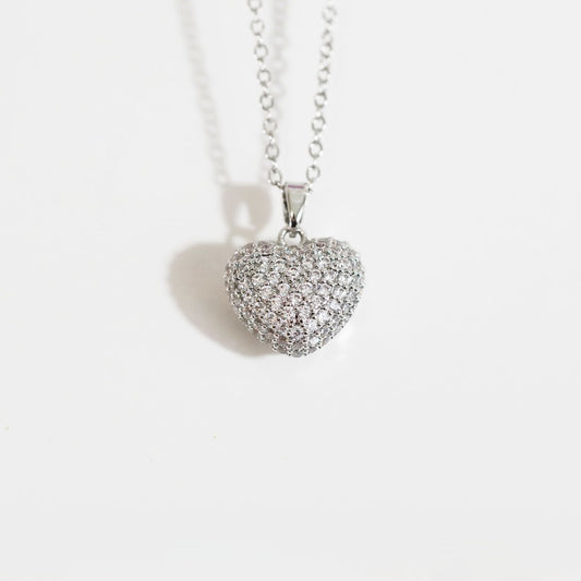 Mara Silver Heart Necklace|1341
