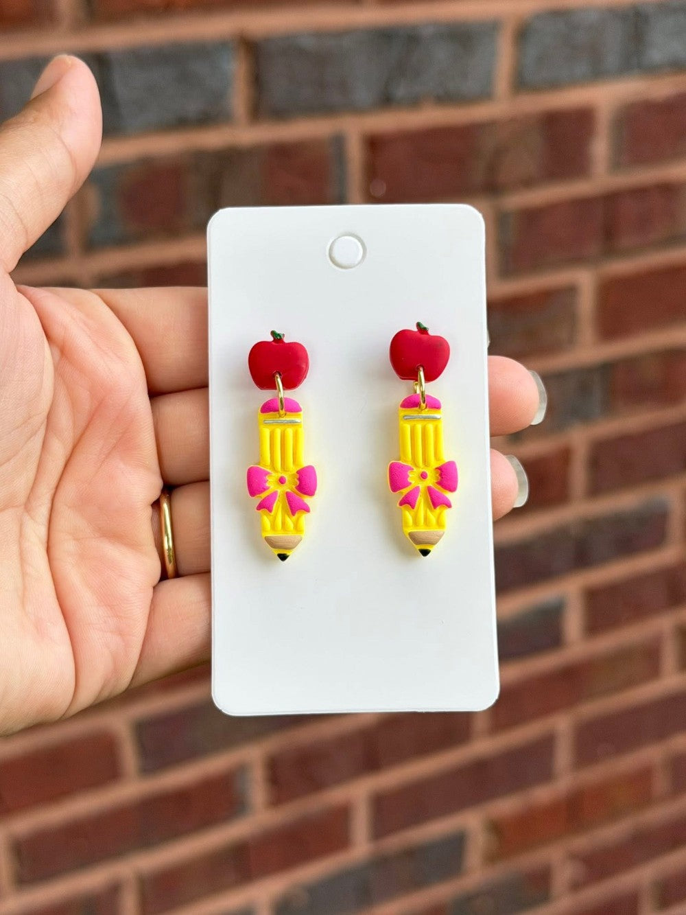 Teacher clay dangles|8559