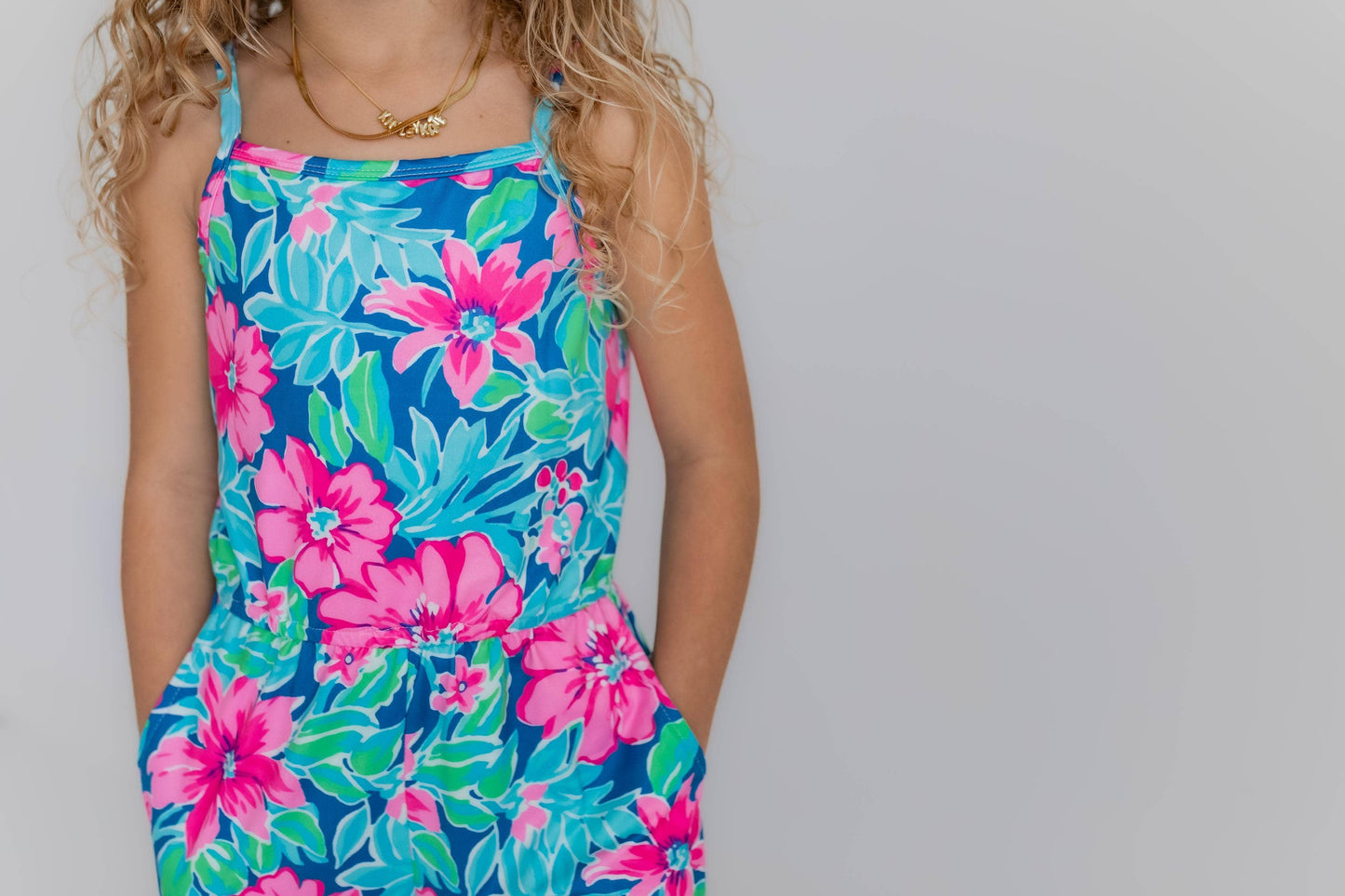 Tropical Jumpsuit With Pockets