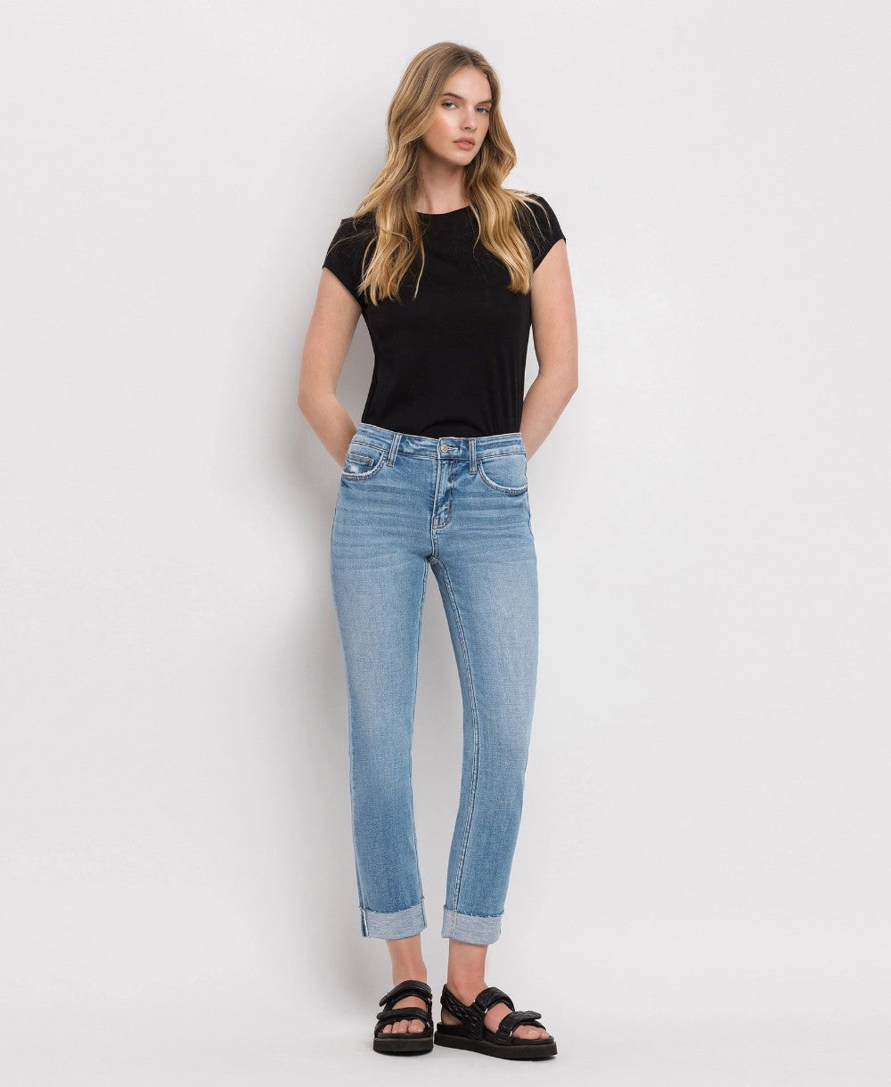 Mid Rise Cuffed Slim Fit F4121|7988