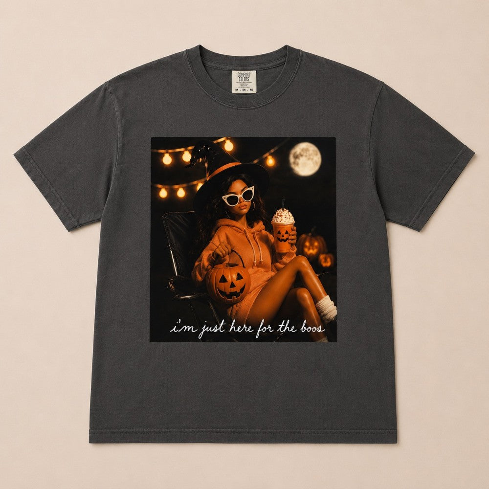 Here For The Boos Barbie Tee|8891