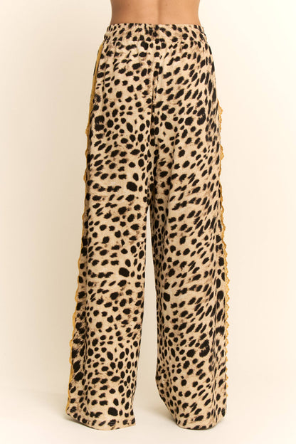 The Lacey Leopard Ribbon Pants