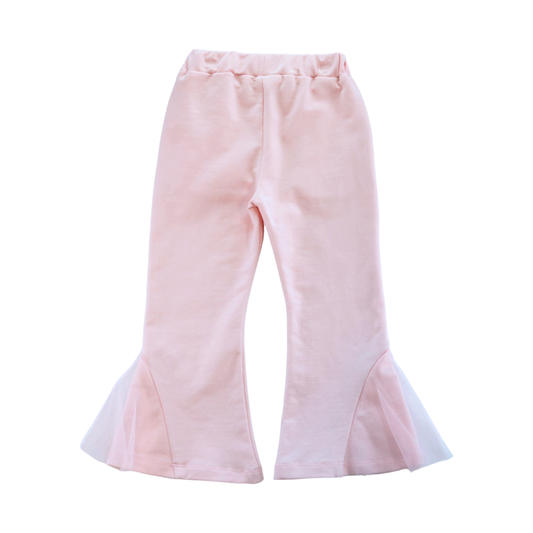 Floral Applique Trumpet Pants