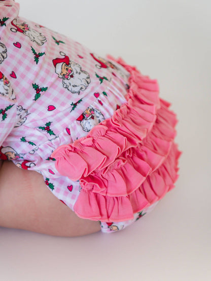 SALE Baby Girls Dear Santa  Bubble