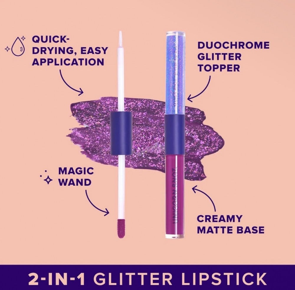 Quiet Riot 2in1 | Purple-Astro | Glitter Lip Duo | Lip Paint|8956