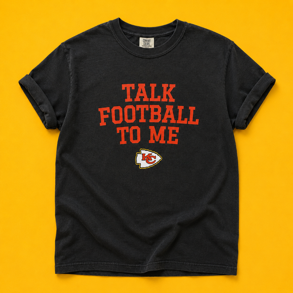 Talk Football To Me KC Chiefs Tee|8978
